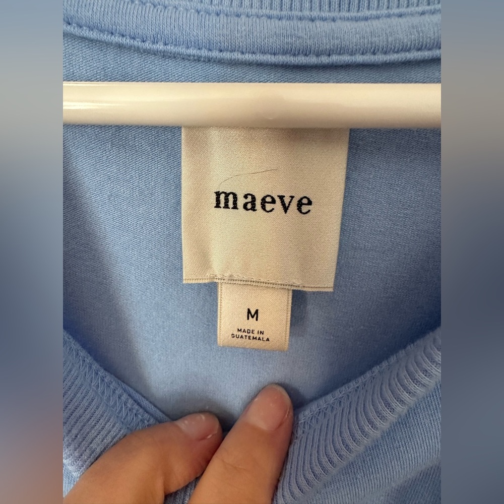 NWT Maeve Blue Ruffled Sleeveless Top - Picture 5 of 8